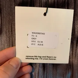 Missguided grey velour dress Size 2 NWT thumbnail 4