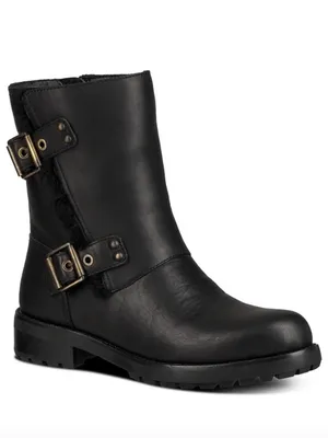 UGG Leather Niels Moto Boots Black Size 10 thumbnail 3