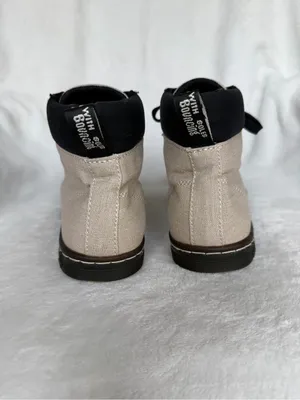 Dr. Martens Shoes Maelly Womens Size 8 Khaki Canvas Lace Up Air Wair AW004 thumbnail 5