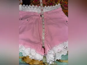 NWT Boho Pink + White Shorts Size M thumbnail 7