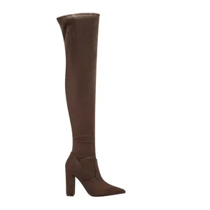 NEW GUESS Abetter Faux-Suede Over-the-Knee Boots Chlorate Brown 9.5 thumbnail 3
