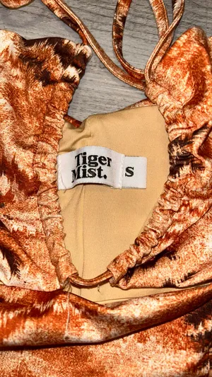 Tiger Mist Tiger Print Like Cut Out Dress thumbnail 3
