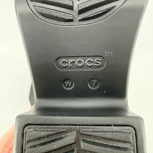 Crocs Brooklyn Slide Block High Shine Heel Sandals Black Women 7 Chunky Y2K thumbnail 9