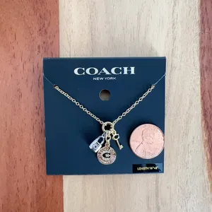 NWT Coach‎ Coin Multi Charm Pendant Necklace thumbnail 4