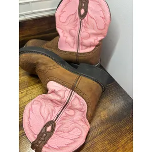 Justin Brown And Pink Boots Size‎ 8 thumbnail 6