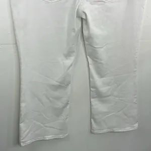 Madewell Mid Rise Kick Out With Magic Pocket White Plus Size thumbnail 8