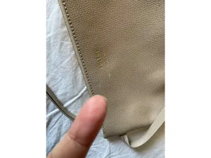 Authentic Polene Cyme Mini Textured Taupe with Polene order history thumbnail 9