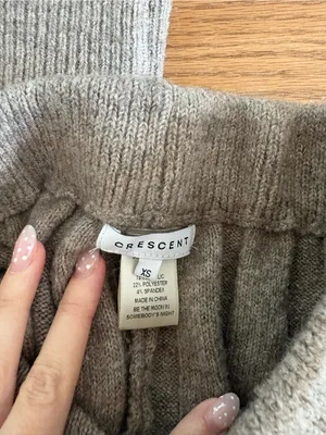 3 piece Cozy Ribbed Sweater Set - Taupe thumbnail 2