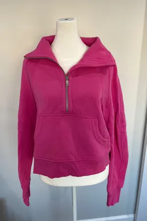 Lululemon Scuba Oversized‎ Half-Zip Hoodie Pink XS/S LW3FJ6S thumbnail 1