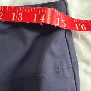 Halara Navy Blue High Waisted Flare Leg Pants Women Large Regular Stretch Pocket thumbnail 4