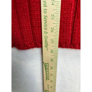 Jones New York Sport‎ Red Ribbed Wool Blend Mock Neck Sweater Womens Small thumbnail 3