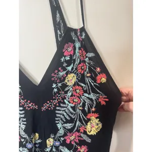 Free People Ashbury Maxi Slip Dress Sz‎ XS Black Floral thumbnail 9