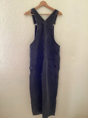 Madewell Denim Oversized Carpenter Overalls in Hartwell Wash thumbnail 3