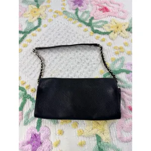 Kate Spade Black‎ Leather Turn Lock Chain Shoulder Bag Purse NEW YORK thumbnail 5