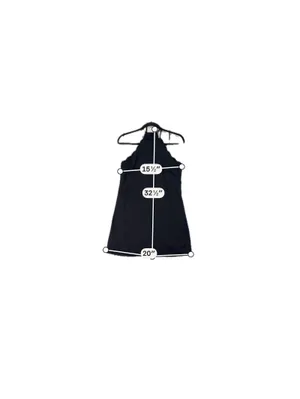 Lulus Black Halter Mini Dress Scalloped Neckline thumbnail 5