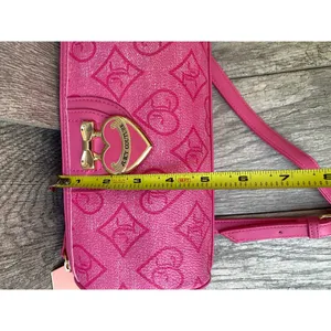 Juicy Couture | Pink Heart Logo Crossbody Bag & Card Holder Set thumbnail 6