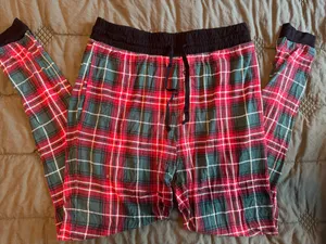 little sleepies Red and Green Plaid Lounge Pants thumbnail 1