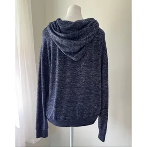 Gap Dark Blue Heather Relaxed Fit Hooded Sweatshirt thumbnail 4