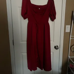 Source Unknown Burgundy Midi Dress thumbnail 2
