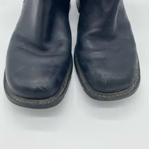 Timberland Alyse Black Leather Block Heel Ankle Boots Moto Y2K Women's size 7 thumbnail 7