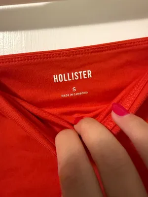 Hollister Red/Orange Tube Top thumbnail 2