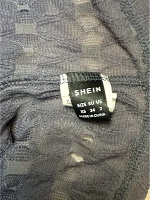 SHEIN Textured Off-Shoulder Crop Top Charcoal Grey Long Sleeve Y2K Style Size xS thumbnail 3
