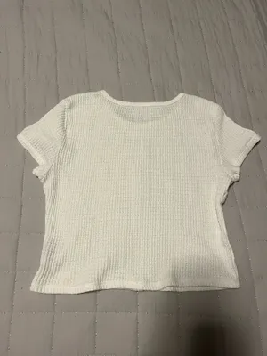 White American Eagle Waffle T Shirt thumbnail 2