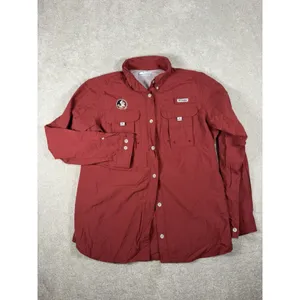 South Carolina Gamecocks‎ PFG Button Shirt Womens Small Garnet L/S Columbia thumbnail 5