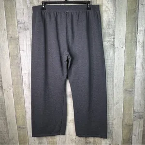Hanes Comfort Blend Sweats Size XX-Large Gray Fleece Wide Leg Pants thumbnail 2