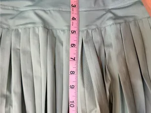 Gold Hinge Pleated Mint Green Women's Skirt thumbnail 10