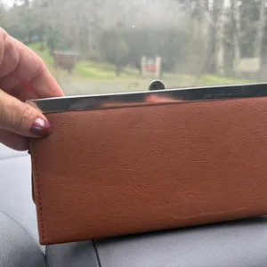 Fringed Tan Clutch Wallet Brown thumbnail 2