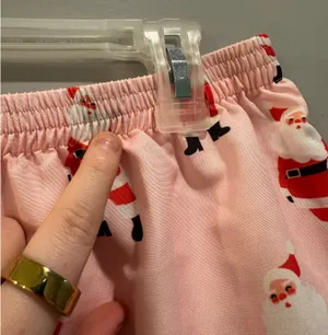 Mud Pie Christmas Holiday Santa Claus Piped Pajama Shorts thumbnail 9