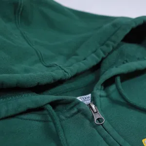 NFL Team Apparel Green Bay Packers Hoodie Womens Medium Green Zip Up Sweatshirt thumbnail 5