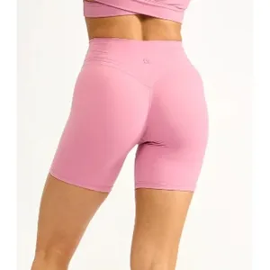 Buffbunny Biker‎ Shorts Womens M Pink High Waisted Athletic Workout Yoga thumbnail 8