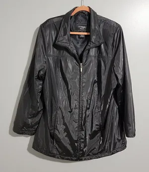 Outbrook Woman Black vintage plus size Coat, Jacket. thumbnail 1