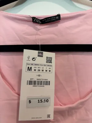 ZARA Pink Tank Top thumbnail 2