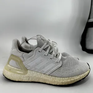 Adidas Ultraboost 20 Road Running Shoes Knit Cushioned Cloud White 6 thumbnail 4