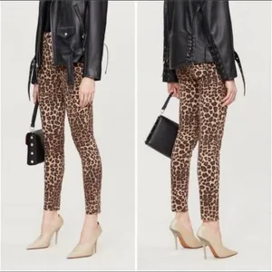 Good American Leopard Print Jeans Brown Size 28 High Rise Good Waist thumbnail 2