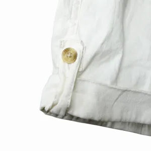 Abercrombie &‎ Fitch Womens Linen Shorts Size 12 Ivory Drawstring Resort Preppy thumbnail 3