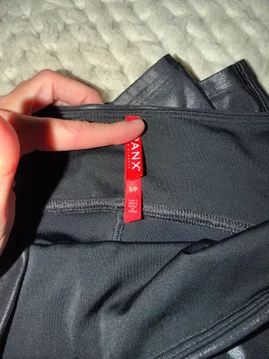 Spanx Leather Faux Leggings Black thumbnail 3