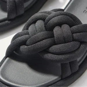 ROTHY'S The Summer Sandal‎ Braided Slide Black 10.5 thumbnail 3