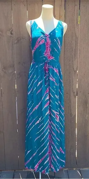 NWT Young Fabulous and Broke Tie Dye Maxi Dress Size Medium thumbnail 10