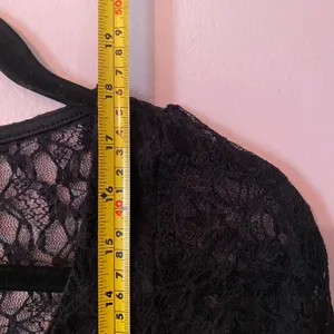 Kimchi Blue Black Lace Long Sleeve Top Coquette Whimsy Fairy Women's size Medium thumbnail 7