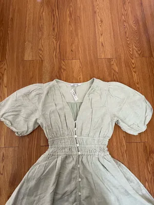 Madewell Sophie mint mini dress size XS nwt thumbnail 6