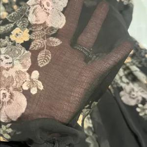 Free People Penny Lover Mini Dress in Raven Combo Women's Size Large boho flowy thumbnail 10