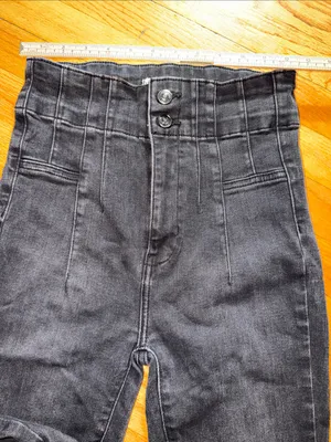 Free People We The Free Black High-Rise Flare Jeans thumbnail 3