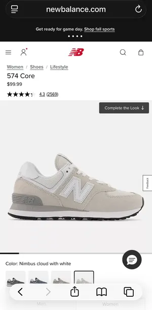 New Balance Women’s 574 size 9 thumbnail 4
