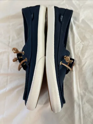 Sperry Sailaway Boat Canvas Shoe, Navy, Size 9.5, NWOT thumbnail 5