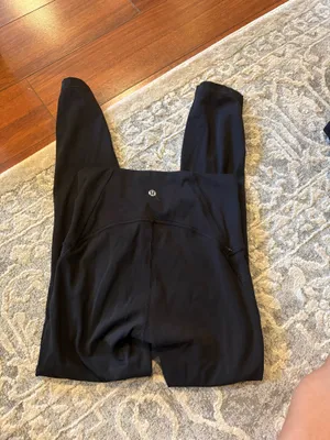 Lululemon high waisted black athletic leggings 4 thumbnail 2