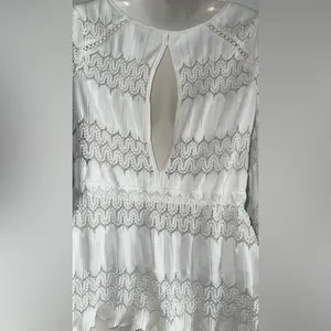Free People Cream Lace Detail Blouse thumbnail 7